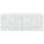 vidaXL Meuble TV mural 78 5 x 31 cm Blanc Bois d'ingénierie