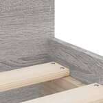 vidaXL Cadre de lit avec tiroirs sans matelas sonoma gris 100x200 cm