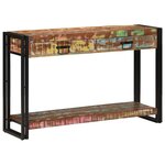 vidaXL Table console Multicolore bois de récupération massif