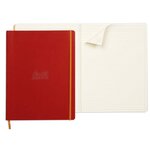 Cahier Souple Coquelicot - A4+ - Ligné - 160 p - Papier Ivoire 90 g/m² - Simili Cuir RHODIA