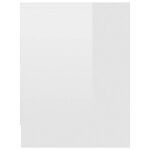 vidaXL Table de chevet Blanc brillant 40x30x40 cm bois d'ingénierie