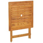 vidaXL Ensemble de bistro 3 Pièces bleu et blanc tissu et bois massif