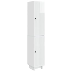 vidaXL Ensemble de Meubles 2 Pièces Blanc brillant 34 5 x 33 x 90 cm
