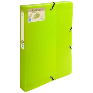 Boite De Classement Exabox Dos 40mm Polypropylène 7/10e Forever® Pp - A4 - Vert Anis - X 8 - Exacompta