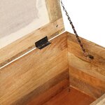 vidaXL Banc de rangement Bois massif recyclé 80 x 40 x 40 cm