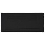 vidaXL Tête de lit capitonnée Naturel et Noir 160 cm Pin massif
