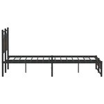vidaXL Cadre de lit sans matelas chêne marron 137x190 cm