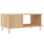 vidaXL Table basse chêne sonoma 90x50x40 cm bois d'ingénierie