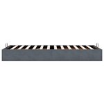 vidaXL Cadre de lit ottoman sans matelas gris foncé 100x200 cm velours