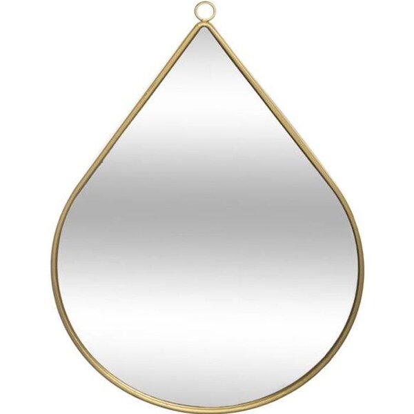 Miroir en forme de goutte - Métal - 28 x 39 cm