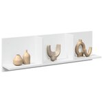 vidaXL Armoire murale 100x16 5x30 cm blanc bois d'ingénierie