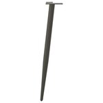 vidaXL Pieds de table console forme conique 4 pièces Anthracite 72-73 cm Acier