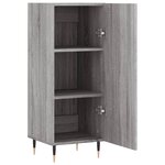 vidaXL Buffet Sonoma gris 34 5x34x90 cm Bois d'ingénierie