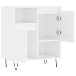 vidaXL Buffet Blanc brillant 60x35x70 cm Bois d'ingénierie
