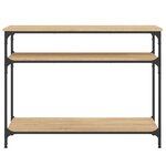 vidaXL Table console chêne sonoma 100x29x75 cm bois d'ingénierie