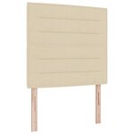 vidaXL Tête de lit crème 90 cm en tissu