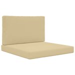 vidaXL Coussin de canapé d'extérieur Polyester Beige 80 x 80 cm