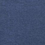 vidaXL Cadre de lit avec tête de lit sans matelas bleu 140x190cm tissu