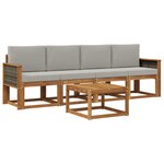 vidaXL Ensemble de canapés d'extérieur 4 pc