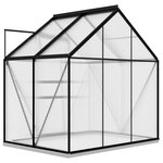 vidaXL Serre Anthracite Aluminium 2 47 m²
