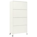 vidaXL Armoire à casiers Gris et bleu 90x40x180 cm Acier