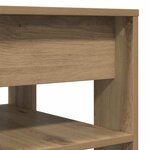 vidaXL Table basse chêne artisanal 55 5x55x45 cm bois d'ingénierie