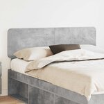 vidaXL Tête de lit Gris béton 140 cm Bois d'ingénierie