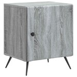 vidaXL Cabinet de chevet Sonoma gris 43 x 34 5 x 50 cm