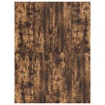vidaXL Cadre de lit de rangement Chêne fumé 160x200 cm