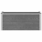 vidaXL Jardinière surélevée Gris 100 x 30 x 42 cm WPC et Aluminium