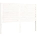 vidaXL Cadre de lit sans matelas blanc 140x200 cm bois massif