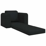 vidaXL Canapé-Lit Noir 98 x 71 x 83 cm tissu