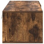 vidaXL Cabinet en Bois Chêne fumé 100 5 x 39 x 30 cm Bois d'ingénierie