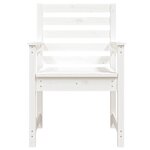 vidaXL Chaises de jardin lot de 2 blanc 60x48x91 cm bois massif de pin