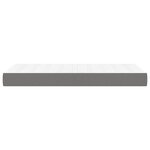 vidaXL Matelas de lit à ressorts ensachés fermeté moyenne Gris foncé 90x190x20cm Tissu