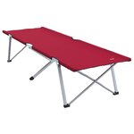 vidaXL Lit de camping pliant Rouge 194 x 62 5 x 42 5 cm