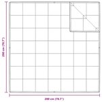 vidaXL Couettes & Duvets Blanc 200 x 200 cm Bas