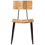 vidaXL Chaises à manger lot de 2 44x40x80 cm Bois de manguier solide