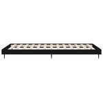 vidaXL Cadre de lit sans matelas noir 90x200 cm bois d'ingénierie