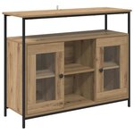 vidaXL Buffet Chêne artisanal 100 x 35 x 80 cm Bois d'ingénierie