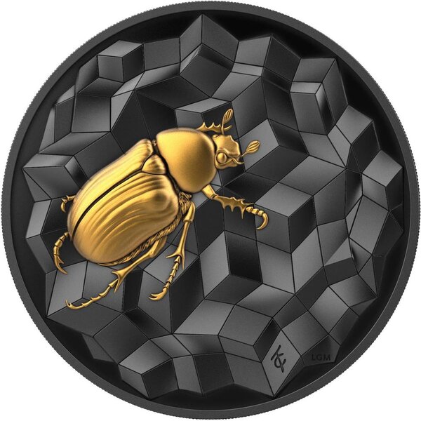 Pièce de monnaie en Argent 25 Dollars g 62.2 (2 oz) Millésime 2025 Entoma SCARABEO