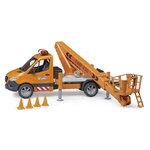 Bruder 02679 - MB Sprinter avec plateforme de travail et module son + lumière