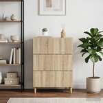 vidaXL Armoire à tiroirs 66 x 34 5 x 90 cm Bois d'ingénierie