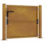 vidaXL Portail de jardin 105x80 cm acier corten