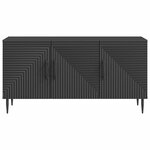 vidaXL Meuble TV Noir 99 x 34 5 x 50 cm Bois d'ingénierie