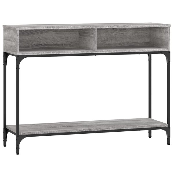 vidaXL Table console sonoma gris 100x30 5x75 cm bois d'ingénierie