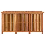 vidaXL Boîte de rangement de jardin 150x80x75 cm bois massif d'acacia