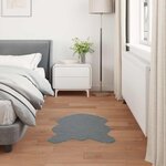 vidaXL Tapis en Fourrure Synthétique de Lapin Olite Anthracite