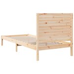 vidaXL Cadre de lit extra long sans matelas 100x210 cm bois massif