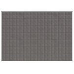 vidaXL Couverture lestée Gris 152x203 cm 7 kg Tissu